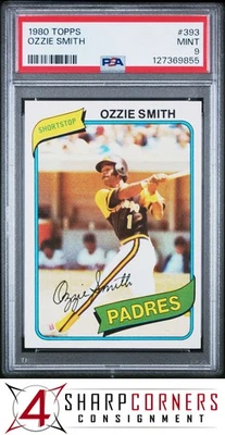 1980 Topps #393 Ozzie Smith Padres Hof PSA 9 Foto 1 de 2