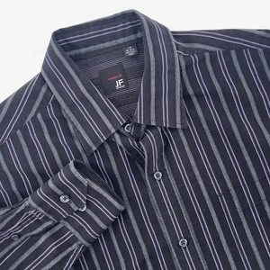 JF J.Ferrar Modern Fit Langarm gestreiftes Herrenhemd schwarz L - Bild 1 von 7