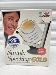 IBM Voice Type Simply Speaking Gold para Windows 95 y NT - Nuevo y sellado - Imagen 1 de 6