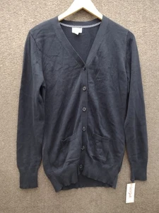 Cat & Jack Boys Blue Navy Cardigan Sweater Size XL 14-16 - Picture 1 of 10