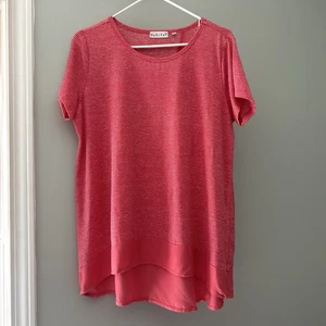 Habitat Gestreiftes Top Damen Rosa Streifen Mischgewebe Kurzarm Größe Small - Bild 1 von 9