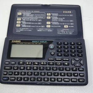 Casio Digital Electronic Handheld Diary SF-4985ER 256kb - Picture 1 of 6