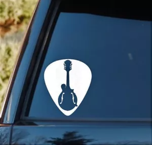 Adesivo decalcomania plettro chitarra mandolino bluegrass musica popolare finestra laptop arte M1054 - Foto 1 di 2