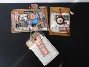 Junk Journal Add On OOAK File Envelope Note Pad Ephemera Tags Choice Of Set - Picture 1 of 45