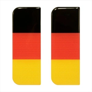 2x 108x39mm Alemania Deutschland Bandera Número Placa Gel Cúpula Pegatinas Calcomanía Insignia - Imagen 1 de 2