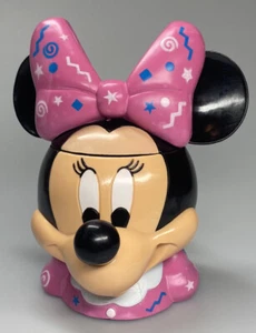 Disney On Ice Minnie Mouse Head Flip Top Cup Pink Bow 6" x 4" x 3" - Picture 1 of 6