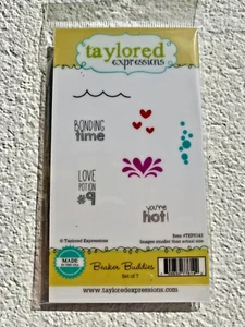 Taylored Expressions Beaker Buddies Set of 7 Craft Stamps - Picture 1 of 2