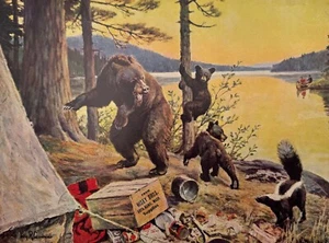We're Going Home, Original Vintage Philip R. Goodwin Print, Bryn Mawr, WA Ad - Picture 1 of 7