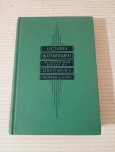 Lectures Intermediaires French Language Textbook Vintage 1940 1st Edition - Picture 1 of 24