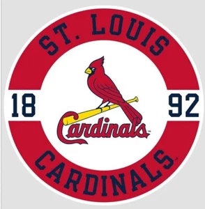 St. Louis Cardinals 3.5 x 3.5 Inch Round 1892 Multi-Use Vinyl Decal - Picture 1 of 1