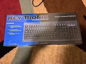 Key Tronic KT800PS2 104-Key Enhanced Keyboard NEW FACTORY SEALED WHITE - Picture 1 of 5