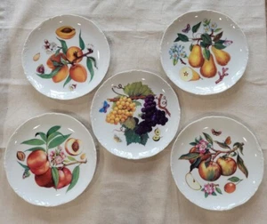 Juego de 5 platos de pan/ensalada vintage de frutas Vohenstrauss Johann Seltmann Baviera - Imagen 1 de 13