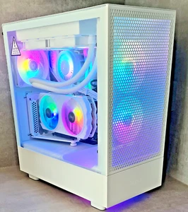 FULL WHITE NZXT Gaming PC, Core i7-13700KF, 2TB SSD, 32GB, GeForce RTX 4060, W11 - Bild 1 von 18