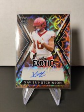 Xavier Hutchinson RC Giraffe Kaleidoscope /3 Auto - 2023 Leaf Exotic Football