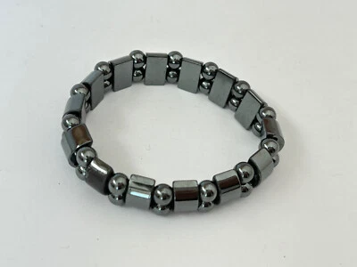 Pulseras de hematita elásticas para mujer. Foto 1 de 3