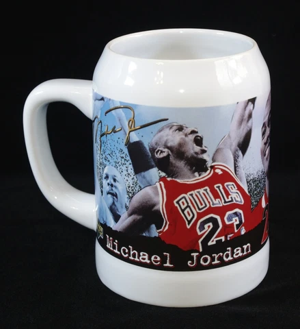 Michael Jordan #23 Chicago Bulls NBA 1997 Commemorative Ceramic Stein Tankard Cover