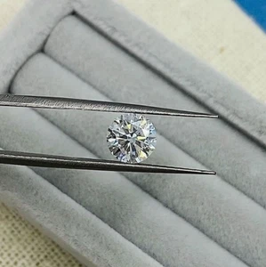 GGA Certified Natural Lab Grown Diamond 1 CT Round Cut D Color Losse Gemstone - Picture 1 of 5