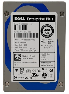 Dell Enterprise Plus LB460M 6HM-400G-21 400GB 2.5" SAS Hard Drive 100% Health - Image 1 of 2