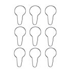 Shower Curtain Accessories - 20 Pcs of Metal Hooks for Your Home Decoration