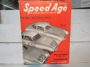 SPEED AGE MagazineAUG 1952;CHEVROLET+NASH TEST,NASCAR,PANAMERICAN,PEBBLBEACHRACE - Imagen 1 de 2