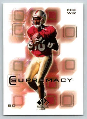 2000 SP Authentic Supremacy #S4 Jerry Rice (ref 220469) - Image 1 of 2