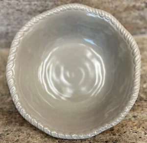 Tommy Bahama Taupe Nautical Rope MELAMINE Cereal Bowls Set Of 2 - Picture 1 of 1