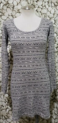 Billabong Dress Juniors Size Medium Aztec Bodycon Nude Navy Blue Y2k - Image 1 of 4