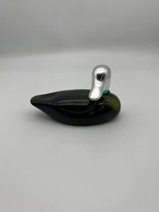 Vintage Avon Mallard Duck Decanter Green Blue Blazer After Shave Lotion Full - Picture 1 of 3