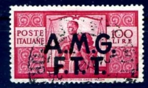 Trieste En - 1947 Democrático Liras 100 Usado - Bild 1 von 1