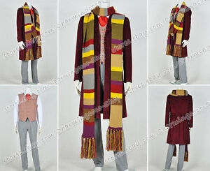 Who Buy Doctor Cosplay The 4th Fourth Dr Tom Baker Costume Whole Set With Scarf