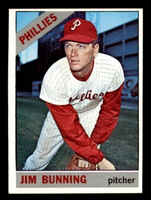 Topps Baseball #435 Jim Bunning 1966 casi nuevo Foto 1 de 2