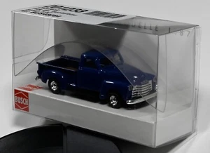 Busch 1/87 Chevrolet 3100 Pick Up bleu foncé 1953 - Imagen 1 de 1
