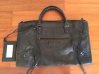 Authentic Balenciaga Classic Work Bag in Black Lambskin Leather MINT: WORN TWICE