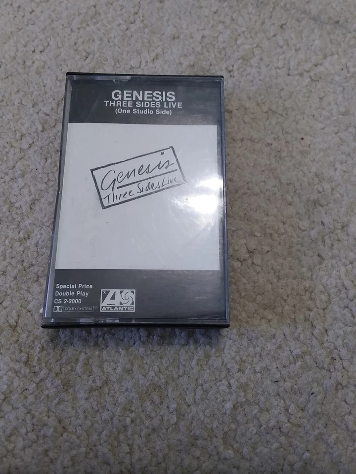 Genesis Three Sides Live Vintage 1982 Cassette Tape Phil Collins Atlantic - Image 1 of 2