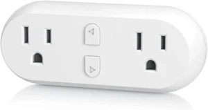 HBN Smart Plug 15A, WiFi&Bluetooth Outlet Extender Dual Socket Plugs, 1-Pack - Picture 1 of 6