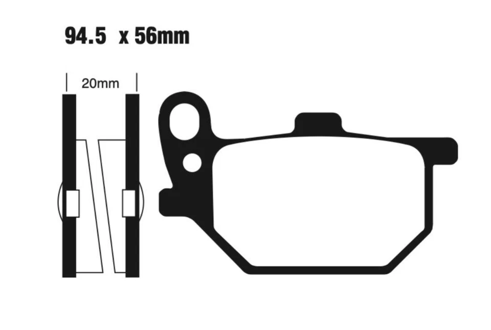 Pastillas de freno traseras EBC para Yamaha RD 400 1978 Foto 1 de 1