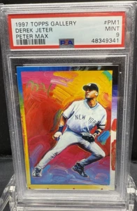1997 TOPPS GALLERY DEREK JETER PETER MAX ARTIST #PM1 PSA 9 - Picture 1 of 2