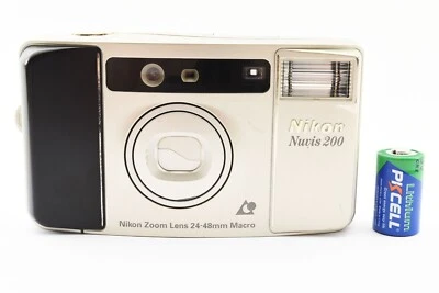 [Tested] Nikon Nuvis 200 Silver Point & Shoot APS Film Camera From Japan - Image 1 of 4