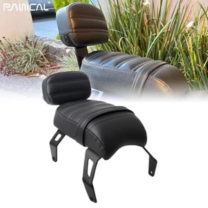 Panical Black Rear Backrest Pad with Bracket For Indian Scout Bobber 2018-2025 - Bild 1 von 12