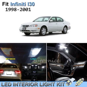 10pcs Bright White Interior LED Lights Package Kit For 1998-2001 Infiniti I30 - Picture 1 of 8