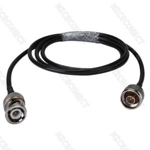 2 metros BNC macho a n macho adaptador de enchufe cable coaxial cola de cerdo RF KSR195 para WiFi - Imagen 1 de 3