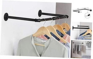 Tubo de hierro industrial estante para ropa 24,5 pulgadas resistente multi - Imagen 1 de 8