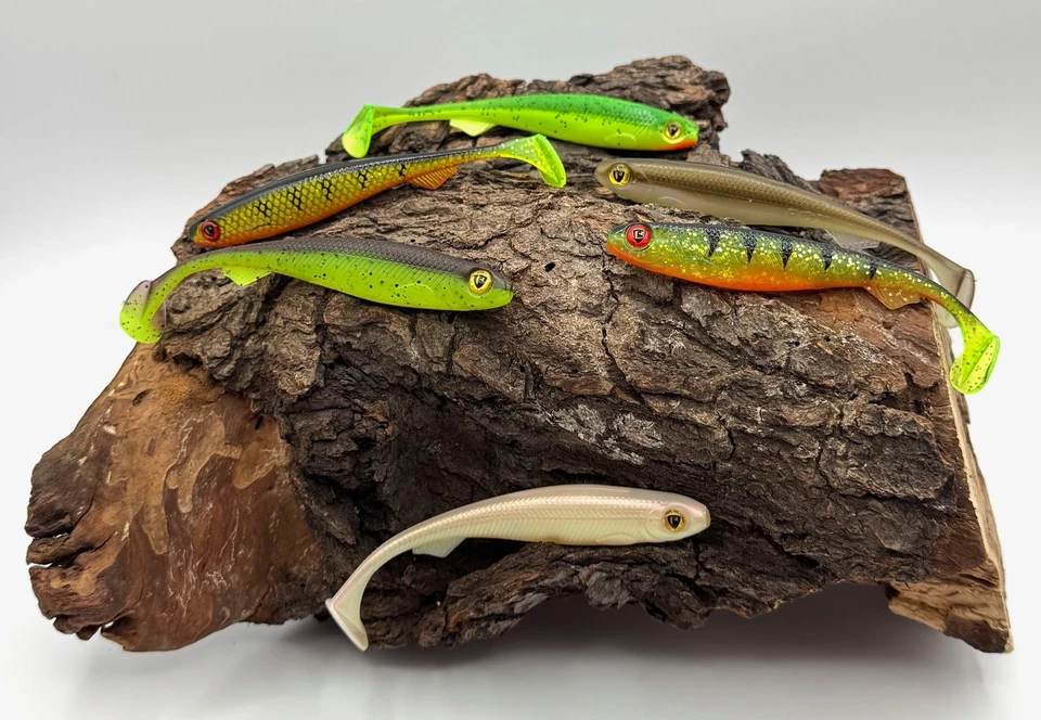 Fox Rage Slick Shad UV 13cm 14 Farben Gummiköder Gummifisch Köder DA SALE - Bild 1 von 1