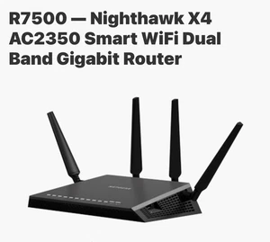 Netgear R7500 Nighthawk X4 AC2350 Smart WiFi Dual-Band QuadStream Wave2 Router - Picture 1 of 21