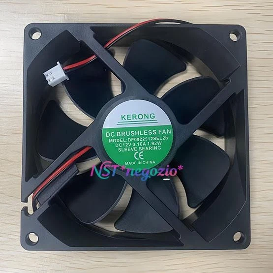 1 Pc. New KERONG DF0922512SEL2b Cooling Fan 9225 DC12V 0.16A 1.92W 9CM 2Pin - Image 1 of 1