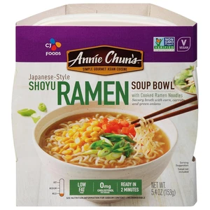 Tazón de sopa estilo japonés Shoyu Ramen, sin OGM, 5,4 onzas (paquete de 6) - Imagen 1 de 12