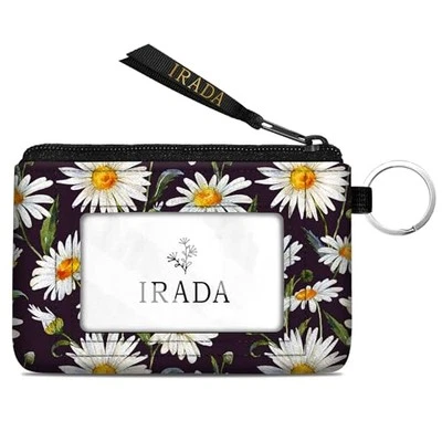  Lindo Llavero Cartera Estuche Identificación con Cremallera Ventana Identificación Lindo Llavero Margarita Foto 1 de 4