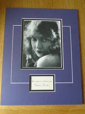 Lillian Gish Genuine Signed Authentic Autograph - UACC / AFTAL. - Image 1 of 2