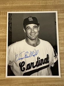 Vinegar Bend Mizell Autographed Photo 8x10 St Louis Cardinals Baseball - Picture 1 of 2