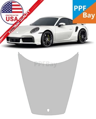 Комплект предварительно нарезанной защитной пленки для капота для Porsche 911(992) 2020-2025 PPF - Изображение 1 из 4